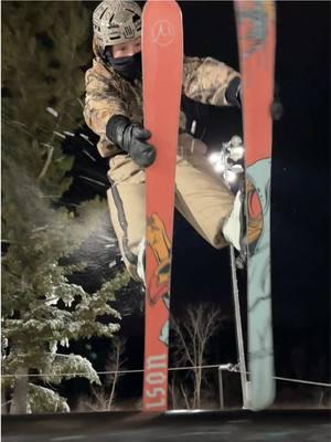 🥷🥷🥷 @Gilson Snow  #freeski #tap #facemask #railskiing #foryourpage #nighttime 