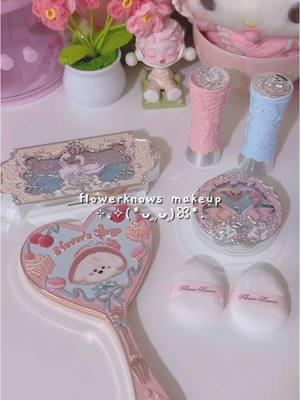 prettiest makeup.. 🤍🎀 i love flowerknows sm 🥲 #makeup #flowerknows #aesthetic #flowerknowsmakeup #pink #liveyourfairytales #asmr #tiktokshopfinds #unboxing #TiktokShopMadeMeBuylt #holidaygiftideas #kawaii #sanrio #fyp @Flower Knows Makeup 