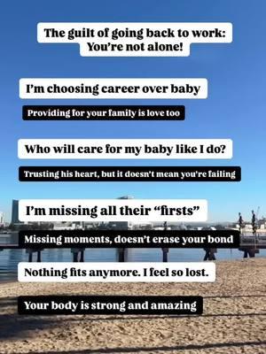 This guilt comes up a lot in my sessions with new moms—and trust me, I get it.  As a mom of two, I’ve felt the struggle of wanting to be everywhere at once. Wanting to be with your baby but needing to work. Feeling like you’re not doing enough, or like time apart means you’re failing.  But here’s the truth: your love and strength are not measured by the hours you’re apart. You’re doing the best you can, and that’s more than enough.  💛 If you’re feeling this too, follow for more real, raw mom moments. You’re not alone. 🤍 #postpartumsupportinternational #rawmotherhood #maternityleave #maternityleaveisover #newmoms #newmomlife #sandiegomom #sandiegotherapist #goldentearstherapy #californiamom #workingmomlife #postpartumlife #momguilt 