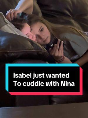 Poor Isabel, she just wanted to cuddle with Nina. 😭😂 @🪼🌊ISABEL🌊🪼  @Nina Cortes @jessealligood2122 #jessessister #funny #welcomeback #brothers #sisters 