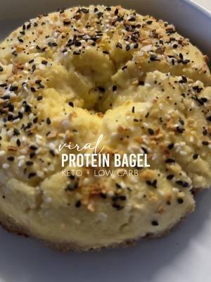 Tasting the ✨ VIRAL 2 INGREDIENT PROTEIN BAGEL ✨ Everyoneeee online has been going crazy about this high protein low carb bagel so of course I had to try it and put my own twist on it! Supposedly it’s SOOO good! **Spoiler! To my surprise, it was actually delicious and I’d truly make this everyday! #proteinbagel #2ingredientbagels #ketobagel #lowcarb #keto Do yall wanna see how I made it?!