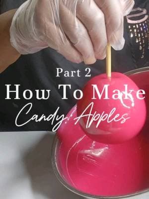 How to make candy apples...Part 2 Let’s get dipping! #CandyApples #SweetTreats #DIYDesserts #FunWithFood #CandyCoated #HomemadeGoodies #FoodieFun #DessertGoals #TreatYourself #EdibleArt #FoodInspo #AppleLovers 