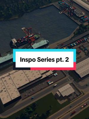 Unfinished port for my new city build in Cities Skylines I console edition! Let me know what you want to see next. Hope you enjoy this inspiration series! #citiesskylines #citiesskylinestips #letsbuild #gaming #consoles #citieskylines2 #foryou #fy #fyp