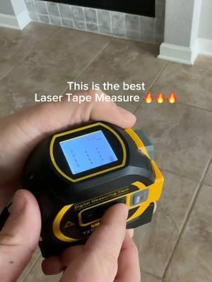 Genius 🔥 tap the orange shopping cart shopping cart to shop! #lasertape #digitaltape #measure #menessentials #garagegoals #tiktokshopfinds #measurement 