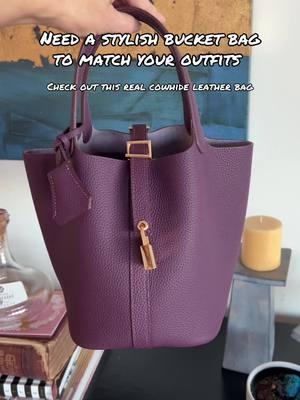 This bucket bag is so nice & I love the purple color👍🏽👍🏽 affordable & stylish #leatherbag #bucketbag #cowhideleather #leatherpurse #purse #bag #handbag #handbags #shoulderbag #whatsinmybag #whatsinmypurse #cute #toocute #fashion #viral #bagessentials #bagcollection #bags  #TikTokShop #giftideas #gift #winter #tiktokshopfinds #winterfashion #valentines2025 #giftguide  #shopping #giftsforher #valentinesdaygiftideas #treatyourself  #spotlightfinds #newyearnewaura #fashionlook #tiktokshoplastchance #tiktoknewyearnewaura 