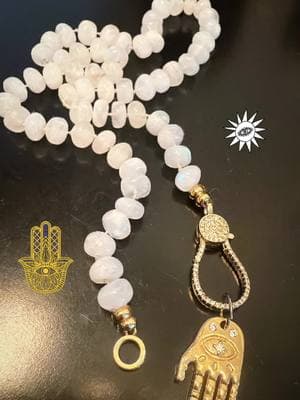 Moonstone dreams 🌙🌙🪬✨🩵 #moonston #moonstonejewelry #necklace #moonstonenecklace #raiseyourvibrations #protection #hamsa #florida #natalkajewelry 