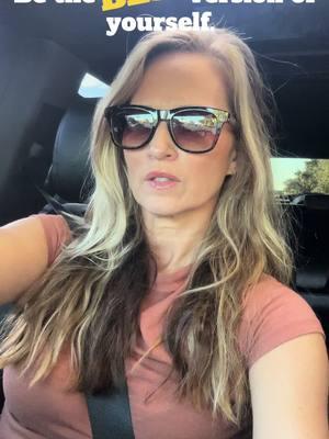 Every day is a new chance to be the best version of YOU. Don’t stress about who you were yesterday or what others think—focus on growing, shining, and being proud of who you are today.  #BeYourBest #OwnYourJourney #positivevines #thatsunlighttho #sunset #carride #handsfree #fyp #momof5 #momsover40 