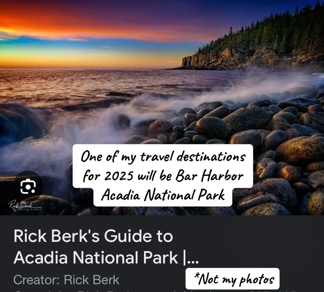 What is your travel destination for 2025? Replying comments I can’t wait to go to Bar Harbor/Acadia national park #Acadia #BarHarbor #Maine ##fyp