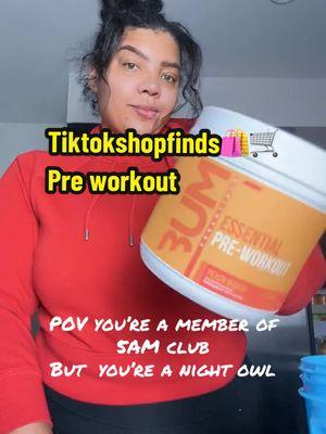 Tip:  use this if you work out in the morning ☀️ …. I’ve used a few pre workouts and this one gets the job done. #bumnutrition #supps #fitnesstok #fitnessmotivation #curvytok #BeautyTok #5amclub #fypシ #beauty #tiktokshopfinds #tiktokshopfindswithdeyanna 