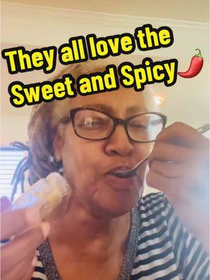 They all love the Sweet and Spicy 🌶️ #andrethefarmer #peppersauce #hotsauce #allnatural #sweetandspicy #andrethefarmerssweetandspicypeppersauce #foryou #fyp 