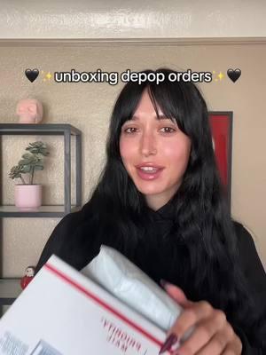 unbox some depop orders with me 🖤💋 (cool alt girl edition obviously) #depophaul  #alttiktoker #altfashion #tattoogirl #creatorsearchinsights 