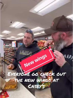 Everyone do yourself a favor and go try the new wings at Casey’s! #wings #buffalowings #delicious #bussin #good #food #goodfood @tc76 @Wes McIntyre #caseys #gasstation 