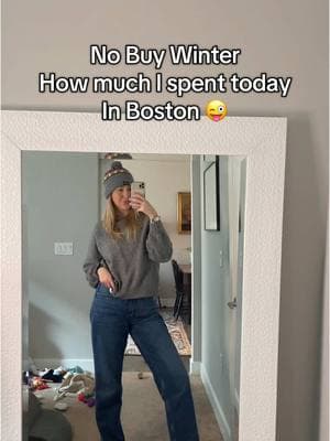 No buy winter how much I spent today in Boston Tuesday 1/7 ❤️ #boston #bostontok 