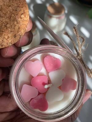 🌹✨ Just in time for Valentine’s Day! Meet our Sandalwood Rose candle 💕 Housed in a stunning new milk jar vessel with a cork lid, this 5 oz darling is as beautiful as it is fragrant. The heart-shaped wax melt embeds add a romantic touch, making it the perfect gift for yourself or someone special. The scent? A dreamy blend of wine, rose, amber, vanilla, and musk that’s sure to set the mood. Available soon in our online shop and at Painted Tree in Buford. Grab yours before they’re gone! 🕯️💖 #ValentinesDayGifts #SandalwoodRose #KamariCandleCo #SoyCandles #CandleLovers #SmallBusinessLove #newcandlealert #HandmadeWithLove #handpouredsoycandles #homefragranceproducts 