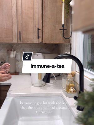 Make some immune-a-tea with me! A tea kettle is the most underrated kitchen item IMO! We use ours so so much! #walmart #walmartfinds #walmarthome #sickremedies #coldremedies 