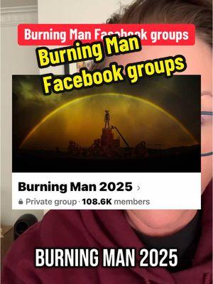 🔥What Burning Man groups should you join on FB? 👯‍♀️ I posted the links on my website so my burgins know which groups to follow and where it would be safe to ask questions. Also search for burner groups in your area on FB. #burningman #burningmanfestival #musicfestival #festivalseason 