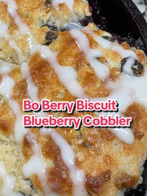 #creatorsearchinsights Bo Berry Biscuit Blueberry Cobbler is an easy dessert to make and it was so good! Thanks @ChubbyBeardBandit for the inspiration of this recipe. Ingredients is below ⬇️  4 cups fresh or frozen blueberries 1 teaspoon of vanilla bean paste  ¼ cup of brown sugar 1 tablespoon of cornstarch ½ teaspoon of cinnamon ⅛ teaspoon of kosher salt Bo Berry Biscuit Topping  1 bag of Miss Lena’s Buttermilk Biscuit mix  1/2 cup of dried blueberries  1 stick of cold butter, cubed  1 cup of buttermilk  . . . #blueberrycobbler #cobblerrecipe #easydessertideas #bojangles #easternnc #northcarolinagirl 