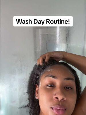 Save this for your next wash day! This will be the simplest step by step wash day video you’ll find. Wash day doesn’t have to be difficult! #washday #naturalhair #curlyhair #washingcurlyhair #naturalhaircare 