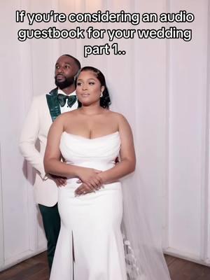 This was hands down one of the best decisions we made for our special day 🤞🏾@Quis   #fyp #fypシ #foryoupage #creatorsearchinsights #weddingtiktok #BlackTikTok #trending #audioguestbook 