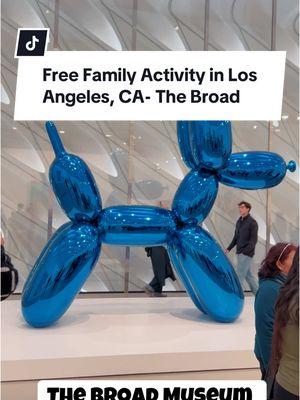 🌌The Broad 🎟️ free (thebroad.org)   🚘 $17 onsite  ⏰ 11a-5p Tue/W/F  10a-6p S/S 11a-8p Thurs ❌ closed Mondays 📍221 S Grand Ave Los Angeles, CA 90012 #familytime #adventure #placestosee #losangelescalifornia #disney #losangeles #MomsofTikTok #california #PlacesToVisit #travel #traveltiktok #familyfriendly #fyp #paratupagina #gratis #free #freeactivities #viaje #magical #magic #spring #vday #ValentinesDay #Love #date #dateideas  #atthebroad #free #date #dateideas #losangeles #thebroad #california #MomsofTikTok #momlife #travel #traveltiktok #museum #museumtok #art 