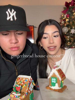 a couple weeks late but if you wanna see the process of making our houses check out my YouTube channel - Ariana Uribe !!! 🩷 #fyp #gingerbreadhouse #youtube #coupleschallenge 