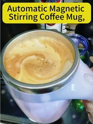 Magnetic Stirring Coffee Mug#CoffeeMug #mixingcup #TikTokShop #coffeecupcollection #tiktokshopfinds #coffeecup #spotlightfinds #springsale 