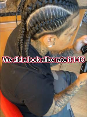 We did a look alike how did we do?? #youngma #lilwayne #braids 