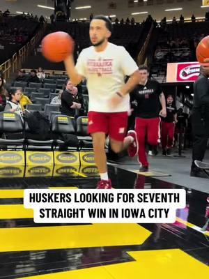 Nebraska has won sixth straight games!  Can they keep the momentum going against the Hawkeyes? #GBR #Huskers #HuskerPower #HuskerNation #NebraskaBasketball #HuskerHoops #CollegeBasketball 