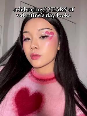 AND it’s my first year doing valentine’s day looks in LOVEEE💞😚✨ . products used: @NYX Professional Makeup pro fix stick in vanilla @Haus Labs by Lady Gaga color fuse blush powder in hibiscus haze @ColourPop Cosmetics flirty talk pressed powder palette @KIKO Milano lips 81 retractable lip brush . . #ValentinesDay #valentinesdaymakeup #vdaymakeup #cutemakeup #sparklemakeup #heartmakeup #lovecore #valentinesday2025 