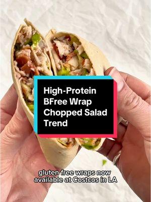 #AD: When @BFree asked me to partner with them to create a recipe to celebrate its launch in NEW Costco regions, I jumped at the chance. You already know I love the BFree High Protein Carb Savvy Wraps, so this was a no-brainer for me! Here are the deets: 👉  Each wrap has 11 grams of PROTEIN, 6 grams of fiber, and only 90 calories, 3 net carbs 👉  You can find 12-pack BFree High Protein Carb Savvy Wraps at @Costco in LA, San Diego, and Dallas 👉  These Keto-certified gluten-free wraps are incredibly versatile - enjoy them cold as a sandwich wrap or warmed as a burrito! I decided to try my hand at the chopped sandwich trend. All you have to do is chop up your favorite vegetables, deli meats, and cheeses, season them with your favorite dressing, and add them to the center of your wrap. BFree wraps are sturdy enough to handle a little rolling and won't break. And they taste so delicious, too. PRO TIP: Heat the wraps for 10 seconds in the microwave to bring out their flavor and make them even more malleable. #glutenfreefood101 #celiaclife #glutenfreecooking #glutenfreerecipesoftiktok #proteinrecipes #highproteinrecipes #proteinmeals #healthyprotein #costcotiktok #costcomusthaves #costcohaul #costcofinds2024 #fyp #foryou #viral #trending #celiacdisease #choppedsandwich #glutenfreecostco #CapCut 