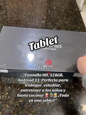 “Pantalla HD, 128GB, Android 13: Perfecta para trabajar, estudiar, entretener a los niños y hasta cocinar 🍿📚👩‍🍳 ¡Todo en una tablet!” #tablet  #android13 #NewYearNewAura  