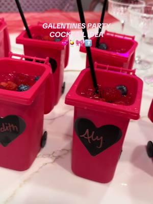 I named it “Ur ex is 🗑️ ”🫢🤭 #galentinesday #galentinesparty #galentinesinspo #cocktailideas #foryou 