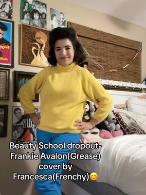 Beauty school dropout-Frankie Avalon.cover by Francesca! I felt that I had to redo this song after my live!! So here’s my redo of this wonderful song!!! @Nick Avalon @Frankie Avalon 😊 #grease #beautyschooldropout #frenchy #frenchiegrease #frankieavalon #1960sfashion #1950sfashion #fyp #vintagevibes #vintagefashion #vintage #50s #50smusic #60smusic #oldmusic #music #greasemovie #greasemusical #musical #teenangel #olivianewtonjohn #didiconn #johntravolta #greaselightning #oldmoviesong #theatre #film #acting #singer #coversong #cover #talent #fyp #fypシ #fypシ゚viral #fypage #fypppppppppppppp 