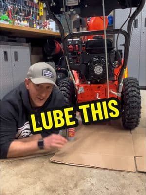 Lube this part on your snowblower for easier repairs down the road #snowblower #snowblowing #winter #blizzard #snow #ariens #fluidfilm #machine #smallengine #motor #engine #shoveling #shovel #snowstorm #winterstorm 