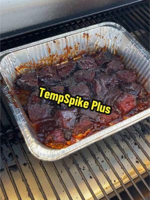 Great buy for the smoker/grill to keep an eye on your meat temps as they cook! Our brisket was perfectly smoked! #tempspikeplus #tempspike #brisket #smoker #grill #dinner #smokedmeat #fyp #yum #burntends