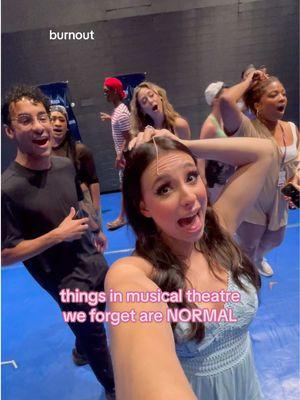 things in musical theatre we forget are NORMAL🤍 #musicaltheatre #theatrekid #broadway #theatretok 