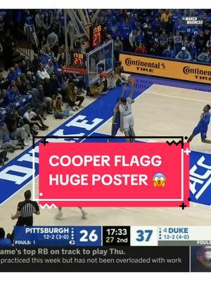 COOPER FLAGG OH MY!! 🔥🤯 #cooperflagg #collegebasketball #cbb #mbb #college #hoops #posterdunk #MarchMadness #duke #bluedevils #dukebluedevils #highlights 