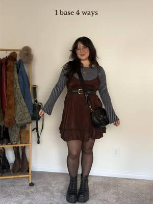 styling my new @Free People dress i got for christmas 🫶 for socal winter ofc  #pinterestoutfits #brownoutfits #minidressinspo #kneehighboots #wearingvsstyling #1base4looks #layeringoutfits #winteroutfitinspo 