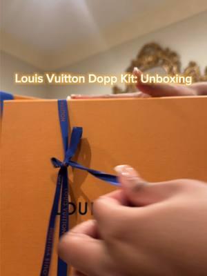 LV Dopp Kit Toiletry Bag — Time to travel in style 🩷🙂‍↔️ #lvunboxing #blackgirlluxury 