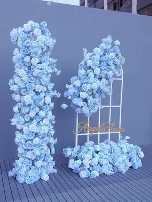 Wedding Backdrop Arch Hang Flower Event Decor  A8880  #weddingdecoration #flowers #rose #eventdecor #diyflowers #wedding #arch #weddingbackdropideas #eventdecorations #partyplanning #weddingdecor #artificialflower #weddingdecor #weddingplanneritaly #outdoorweddingdecor