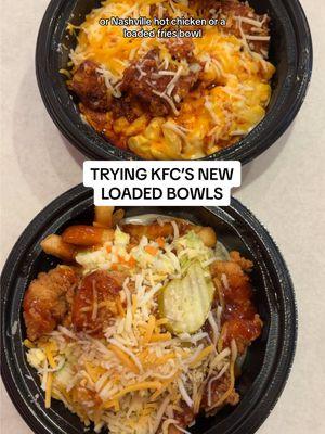 TRYING KFC’S NEW LOADED BOWLS! 🍗 which would you try? @KFC #kfc #fastfood #newfood #macandcheese #chickenbowl #chickennuggets #nashvillehotchicken #koreanbbq #barbecue #kentuckyfriedchicken #coleslaw #fries #loadedbowl #kfcfamousbowl #loadedfries #newfoods #gravy #spicychicken #tastetest #foodreview #FastFoodReview #friedchicken #morganchomps 