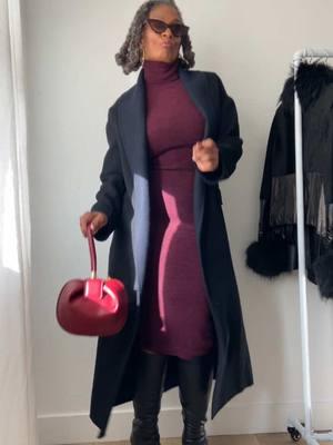 Ever have those days when you just want to say 'forget it'? But then you remember, you're unstoppable!  Keep pushing forward. #Resilience #KeepGoing  #MidLifeInfluencer #FashionOver50 Coat: @ragandbone  Dress:@Sergio Hudson Collection  Bag:  Available, via link in Amazon storefront. See Bio.