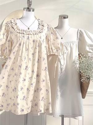 Babydoll Dresses. #babydolldress #dresses #floraldress #CottageCoreFashion #VintageInspired #CottageRomance #TimelessElegance 