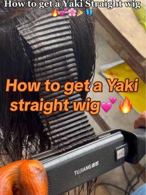 How to get a Yaki Straight Wig💕🔥🌸💞🎉 #lacefrontwig #hdlacewig #humanhairwig #gluelesswig #humanhairwig #wigtutorial #singleknotswigs #virginhairwig 