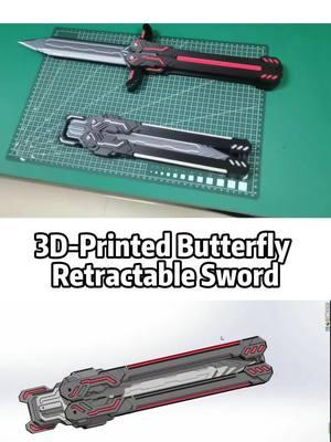 Check out the 3D-Printed Cyber Butterfly Retractable Sword! ⚔️ This innovative and durable design is perfect for cosplay, role-play, or as a standout collectible. Rated 5.00 out of 6 by happy customers! ⭐️⭐️⭐️⭐️⭐️ #cool3dprints #stlforsale #retractablesword #cosplayweapon #butterflyswords #3d4create  @3d4create  @3d4create 