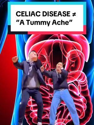 PSA: celiac disease ≠ tummy ache‼️ It’s an autoimmune disease with over 200 symptoms, including many non-digestive and serious side effects like increased cancer risk, miscarriage, brain damage, osteoporosis and more!   Share this post if you’re sick of people thinking celiac is just a preference or intolerance. 🙏 And lmk in the comments a symptom you wish more people knew about celiac OR a celiac symptom that surprised you 👇👇  #glutenfree #autoimmunedisease #celiacdisease #celiac #celiactiktok #glutenintolerance #foodallergy #glutenfreefood #glutenfreediet  #coeliacdisease #celiacawareness #nogluten #chronicillnessawareness #invisibleillness #celiaclife    