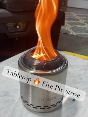 Firepit 🔥 tabletop stove #fyp #live #firepit #firepits #outdoorfirepit #bonfire #camping #smores #blissbalmslime