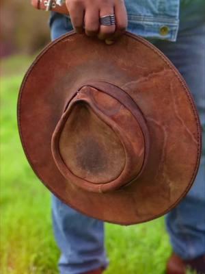 Vintage Leather. This Australian Fedora has been around for as long as I have. The weathered leather gives it so much character. It was worth every penny. Do you shop vintage? #vintage #vintagefashion #vintagehat #vintagevibes #mensfashion 