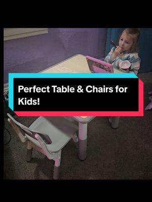 Looking for kids furniture that will last and grow with your kids? This is the perfect set! It's cute and functional! It's available in several sizes with up to 6 chairs! @Daisybreath Furniture #kids #kidsfurniture #table #artsandcrafts #homeschool #deals 