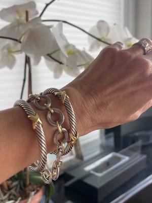 This bracelet set is so elegant & I wear it a lot! Love the gold & silver combo & it’s affordable! Makes a great gift  💝 #statementjewelry #statementring #over50style #over40 #style #over40women #fyp #jewelry #designerinspired #braceletstacks  #bracelet #giftguide #ttsdelight #giftideas #spotlightfinds #tiktokshopnewyearnewaura 